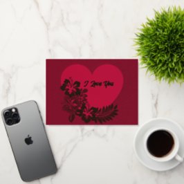 Me Encanta Tu Tarjeta Doblada Relieve metalizado d