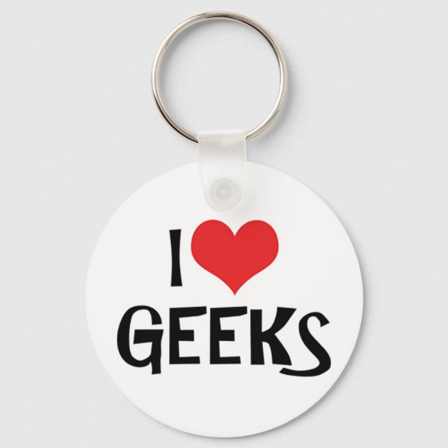 Me Encantan Geeks Llavero (Anverso)