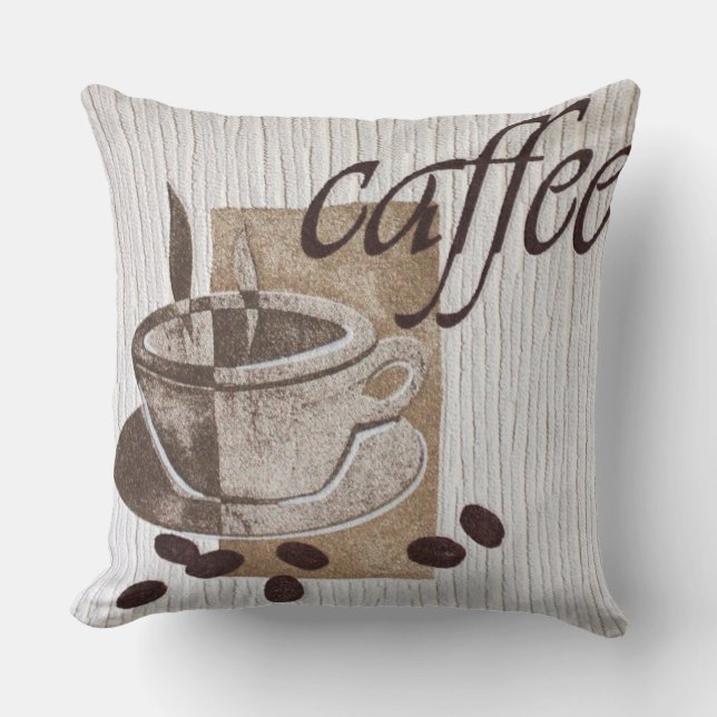 Me encantan las almohadas de diseño de café (Anverso)