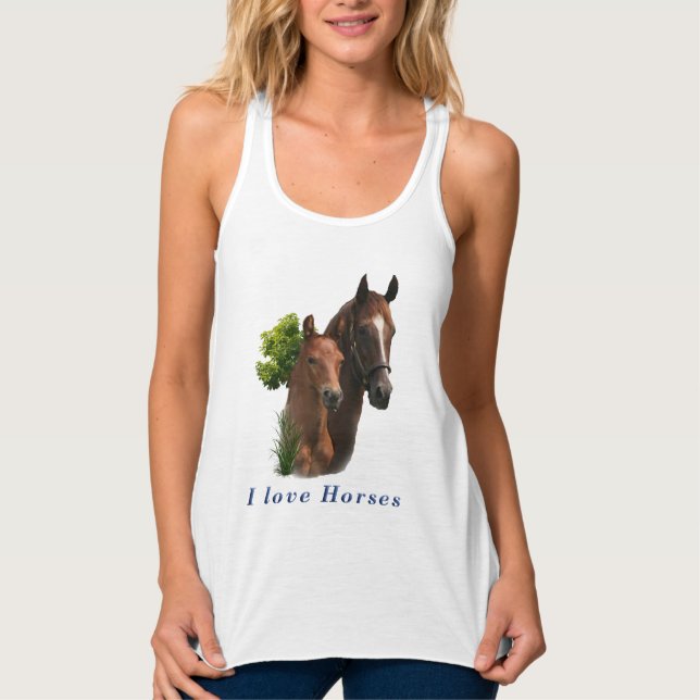 Me encantan las camisetas de caballos (Anverso)
