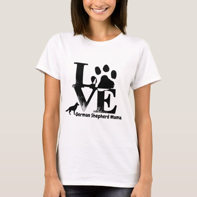 Me encantan las camisetas de German Shepherd (Anverso)