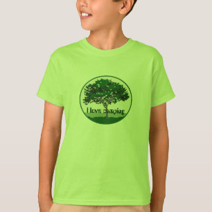 Me encantan las camisetas para niños en camping