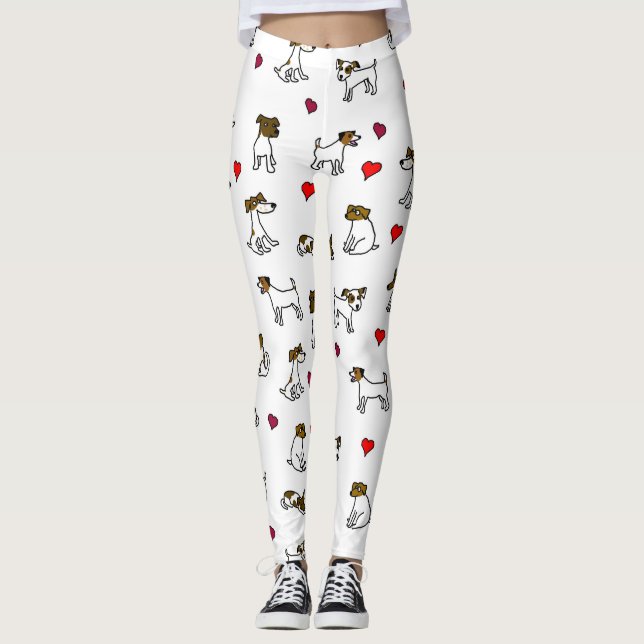 Me encantan las Leggings de Jack Russell Terrier (Anverso)