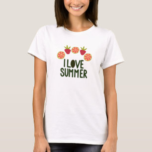 Me Encantan Las Mujeres De Verano Camisetas Con Fr