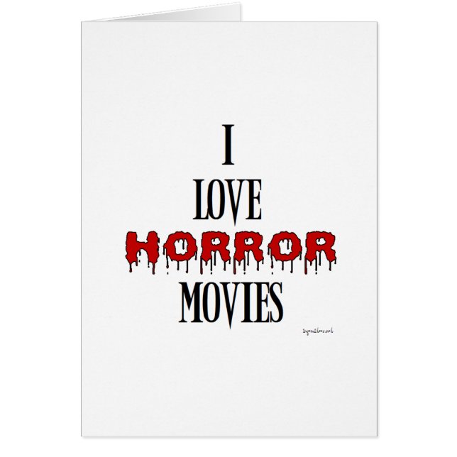 Me encantan las películas de terror (Frente)