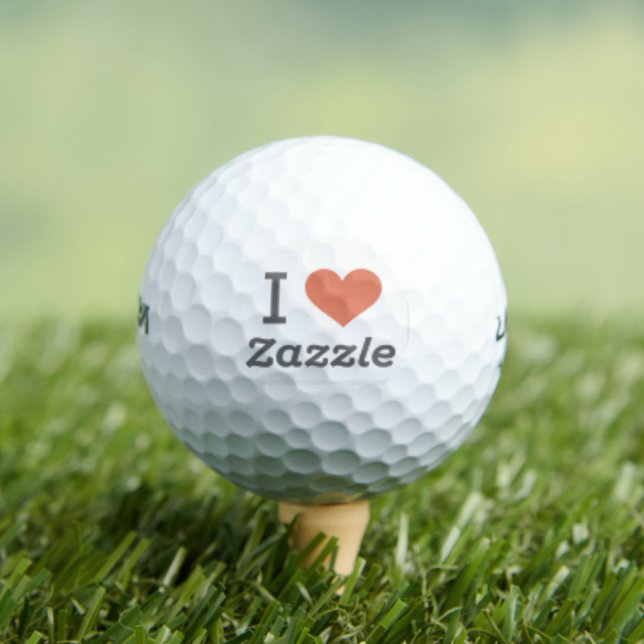 Me encantan las pelotas de golf de Zazzle (Camiseta in situ)