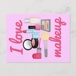 Me encantan las postales de maquillaje