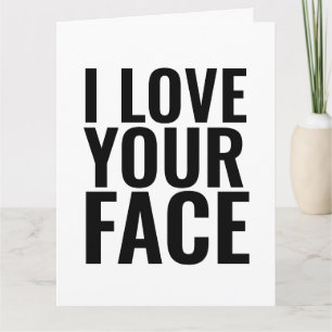 ME ENCANTAN LAS TARJETAS ROMÁNTICAS DE LA CARA