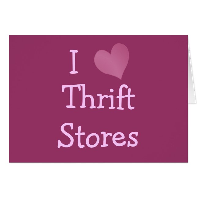 Me encantan las tiendas Thrift (Anverso (Horizontal))