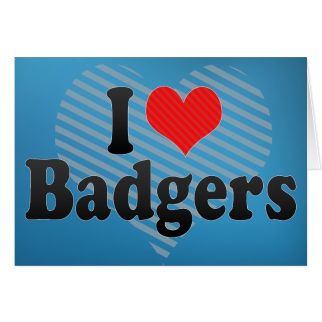 Me encantan los Badgers (Anverso (Horizontal))