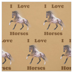 Me encantan los caballos - Pintando tela de caball