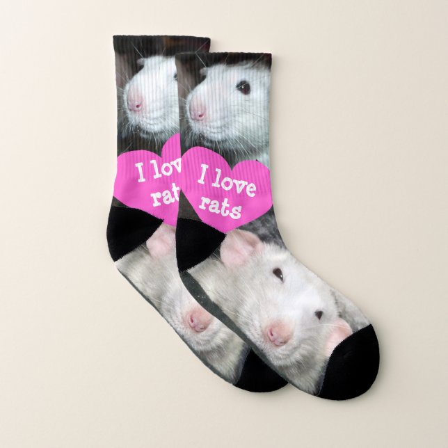 Me encantan los calcetines de las ratas (Par)