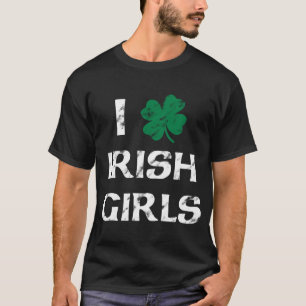 Me encantan los Chicas irlandeses con camiseta vin