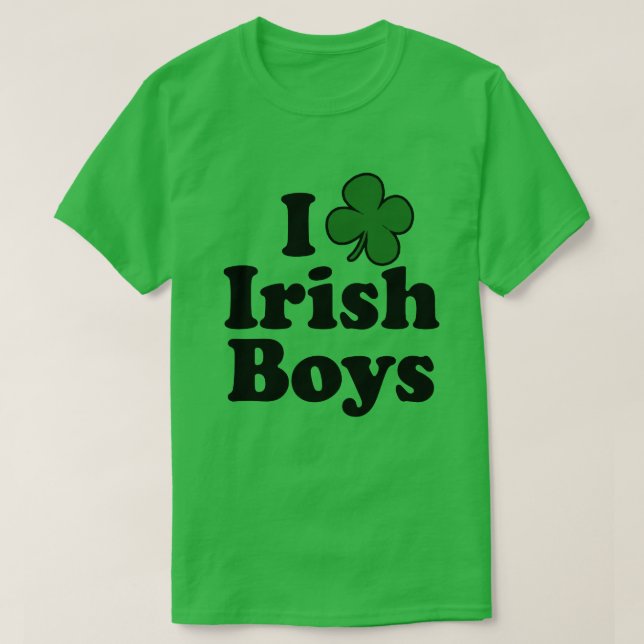 Me encantan los chicos irlandeses con la camiseta  (Diseño del anverso)