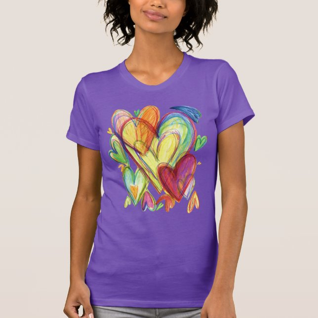 Me encantan los corazones sanadores camisetas Pers (Anverso)