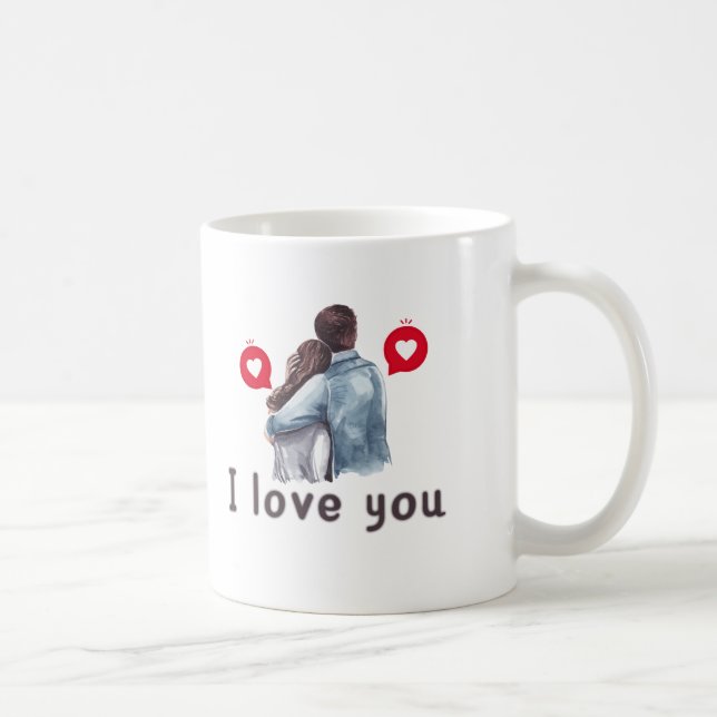 Me encantan los diseños de tazas valentinas (Derecha)
