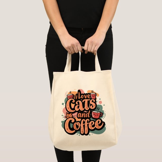 Me encantan los gatos y la bolsa de café (Anverso (producto))