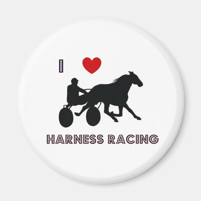 Me encantan los imanes de Carreras de Harness (Frente)