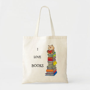 ME ENCANTAN LOS LIBROS en la bolsa de Nicole Janes