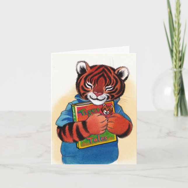 Me encantan los libros, tarjeta de agradecimiento (Anverso)