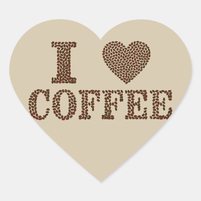 Me encantan los pegatinas de café (Anverso)