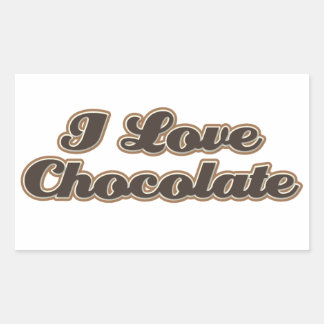 Me encantan los Pegatinas de chocolate