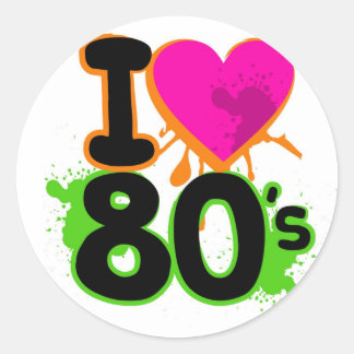 Me encantan los Pegatinas de los años 80
