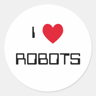 Me encantan los Pegatinas de Robots