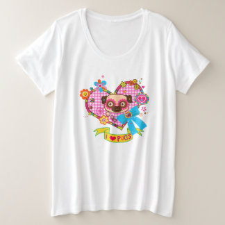 ¡Me Encantan Los Pugs! Camisa de tamaño más grande