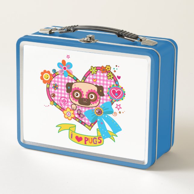 ¡Me Encantan Los Pugs! Fiambrera (Anverso)