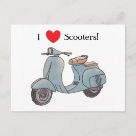 ¡Me encantan los Scooters! Postal