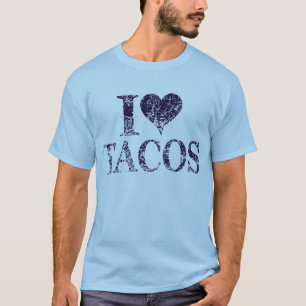 Me encantan los tacos - camiseta i heart tacos