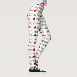 Me encantan mis Navidades de perro Leggings