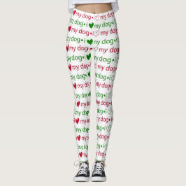 Me encantan mis Navidades de perro Leggings