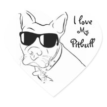 Me encantan mis Pegatinas de Pitbull