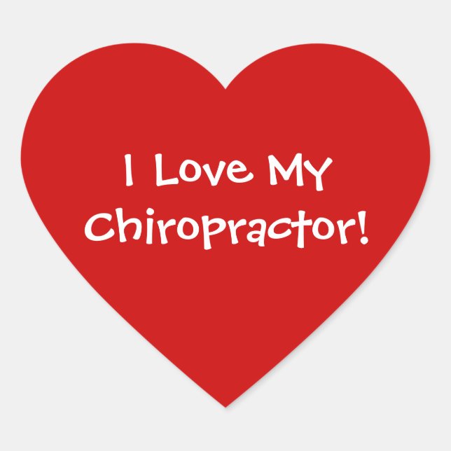 Me encantan mis Pegatinas quiroprácticos (Anverso)