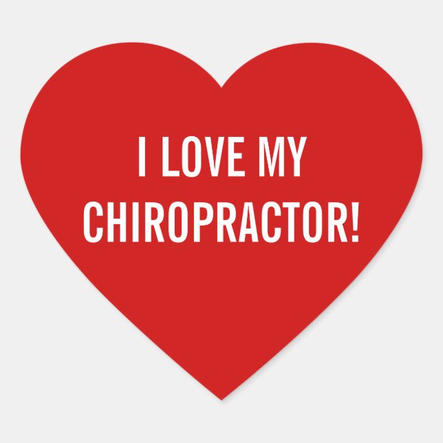 Me encantan mis Pegatinas quiroprácticos (Anverso)