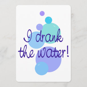 Me encogí de la Invitación del embarazo en el agua