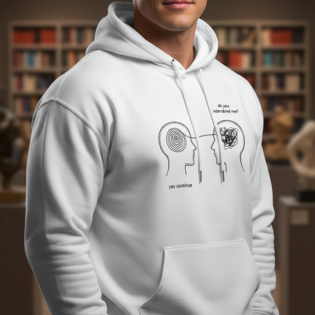 ¿Me entiendes sudadera con capucha (Subido por el creador)