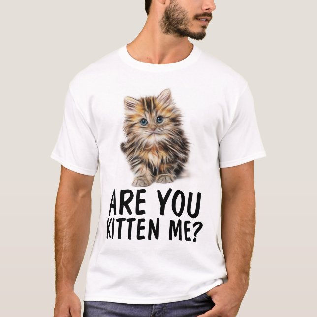 ¿ME ESTÁS BEBIENDO? Camisetas Graciosas Cat (Anverso)