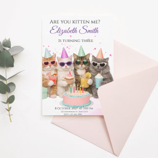 ¿Me estás tomando el pelo? Invitación de cumpleaño