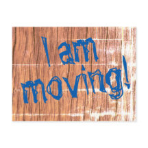 "¡Me estoy mudando!" Tarjeta Postal de Cambio de D