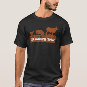 Me Fumaría Esa Camiseta De Pollo Cerdo Vaca Alimen