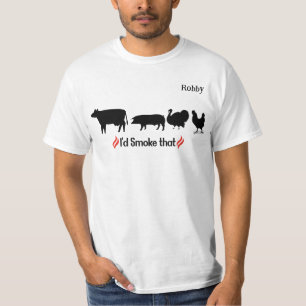 "Me fumaría eso" Camiseta personalizada para hombr