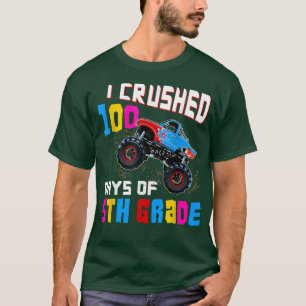 Me Gané 100 Días de Camiseta de Camión Monstruo de