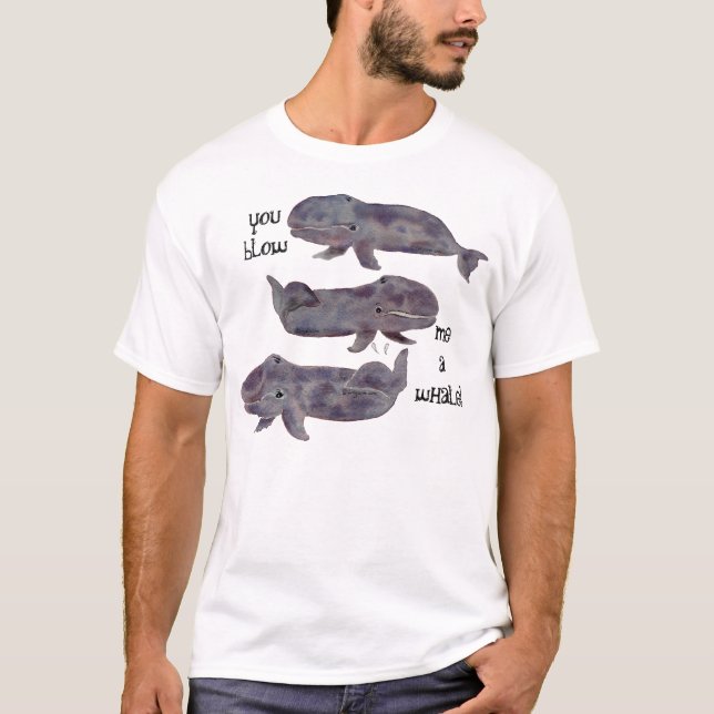 ¡Me Golpeaste A Una Ballena! Camiseta (Anverso)