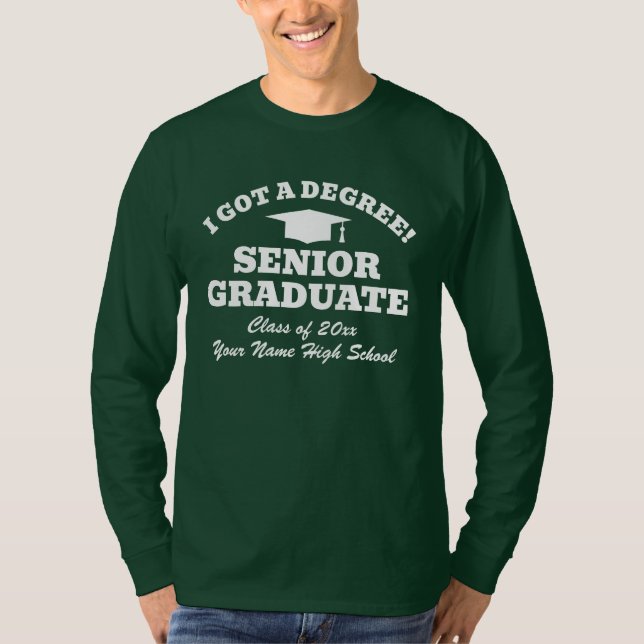 ¡Me gradué! Camiseta divertida para estudiantes de (Anverso)