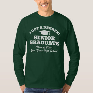¡Me gradué! Camiseta divertida para estudiantes gr