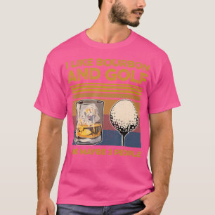 Me gusta el bourbon y quizás 3 personas Camiseta G