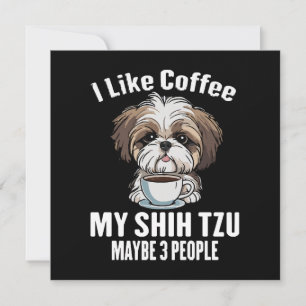 Me Gusta El Café Mi Shih Tzu Y Quizás 3 Personas D